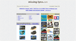 Desktop Screenshot of missing-lynx.com