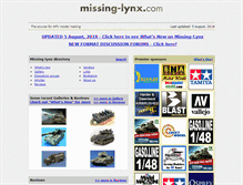 Tablet Screenshot of missing-lynx.com